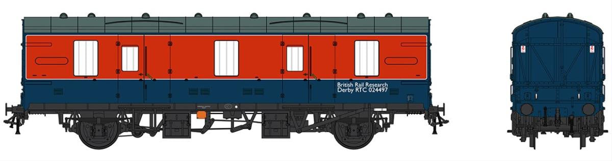 Gaugemaster / Heljan GM7340101 BR Research (RTC) Red/Blue Mk1 CCT 024497 - O Gauge