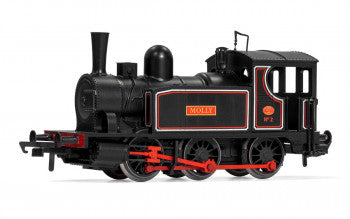 Electrotren HES2001 Steam Locomotive 'Molly' Blackberry Black with Red & Pale Blue Lining