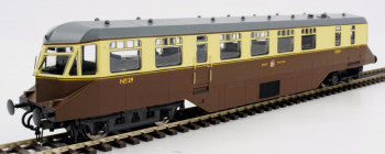 Heljan 19401 GWR Post-War Railcar BR Chocolate / Cream Diesel Railcar No.29 (Grey Roof) - OO Gauge