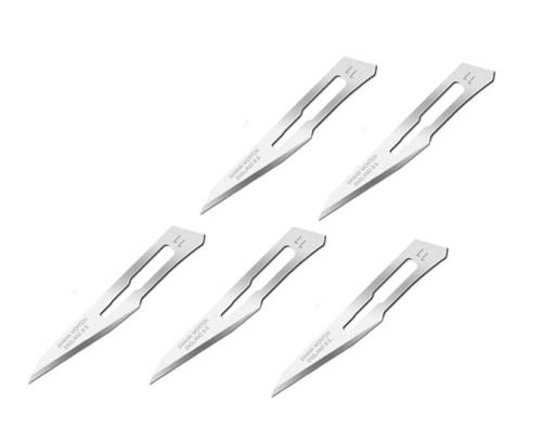 Swann Morton Nr 11 Non Sterile Carbon Steel Replacement Surgical Blades (Pk of 5) ** Not available by Mail Order)