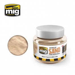 Ammo Mig 2106 Acrylic Sand - Beach Sand (for Dioramas) - 250ml Jar