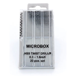 Bachmann Modelmaker MM019 20 Piece Microbox Drill Set 0.3-1.6MM