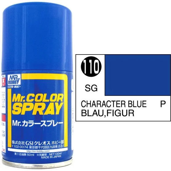 Mr Colour Spray 110, Character Blue- Not Available for Mail Order Due to Postal Restrictions