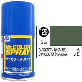Mr Colour Spray 129, Dark Green (Nakajima)- Not Available for Mail Order Due to Postal Restrictions