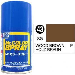 Mr Colour Spray 043, Wood Brown- Not Available for Mail Order Due to Postal Restrictions