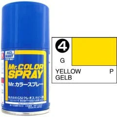 Mr Colour Spray 4, Yellow - Not Available for Mail Order Due to Postal Restrictions