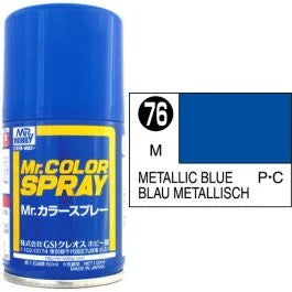 Mr Colour Spray 076, Metallic Blue- Not Available for Mail Order Due to Postal Restrictions