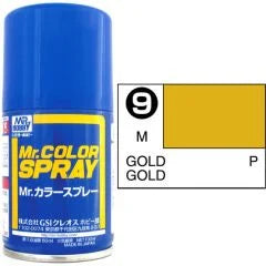 Mr Colour Spray 9, Gold - Not Available for Mail Order Due to Postal Restrictions