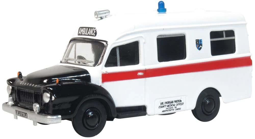 Oxford Diecast 76BED008 Bedford JT Ambulance "Aberystwyth" - 1:76 Scale (OO)