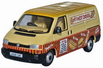 Oxford Diecast 76T4007 VW T4 Van Bobs Hot Dogs 1:76 (OO) Scale