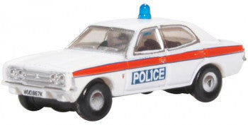 Oxford Diecast NCOR3004 Ford Cortina MkIII Devon & Cornwall Police - N Scale