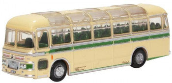 Oxford Diecast NMW6002 Bristol MW6G Coach in Hants & Dorset Holiday Tours Cream and Green Livery - N Scale (1:148)