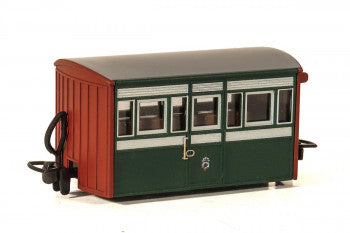 Peco GR-556A FR Bug Box Coach, 3rd Class (Early Preservation Livery) - OO9 Gauge