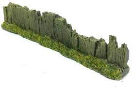 Javis Countryside Scenics PF10 Old Damaged Light Brown Sleeper Fencing - OO Scale