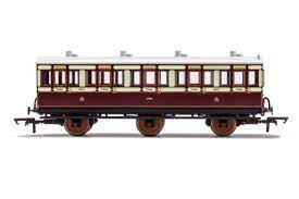 Hornby R40120A LNWR 6 Wheel 3rd Class Coach No.4671 (With Fitted Lights) -  OO Gauge