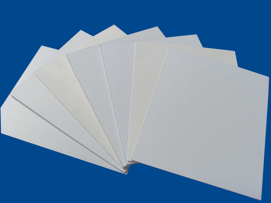 Maquett 605-00 PVC Foam Sheet - White - Thickness 1.0mm (194mm x 320mm)