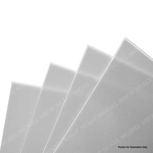 Maquett 605-02 PVC Foam Sheet - White - Thickness 3.0mm (Size 194mm x 320mm)