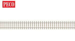 Peco SL-103 Code 100 Silver Rail Concrete Sleeper Type Track with Pandol Clip Detail  (914mm length) - OO Gauge