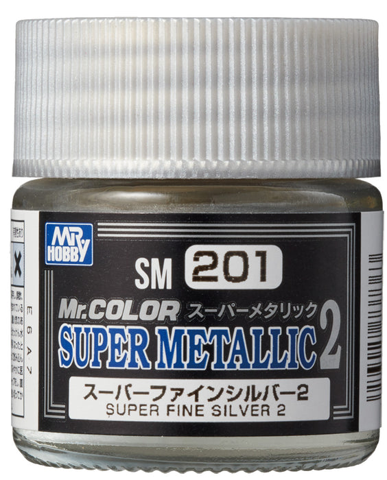 Mr Hobby SM201 - Mr Color Super Metallic - Super Fine Silver 10ml