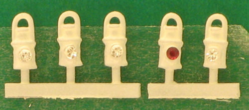 Springside Models SPDA3 SR White Head & Tail Lamps (5), OO Gauge