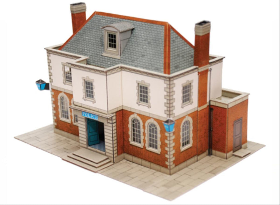 Superquick B35 Police Station/Library Card Kit - Suitable for OO and HO Scales