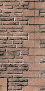 Superquick D11 Building Papers - Red Sandstone Walling - Suitable for OO and HO Scales