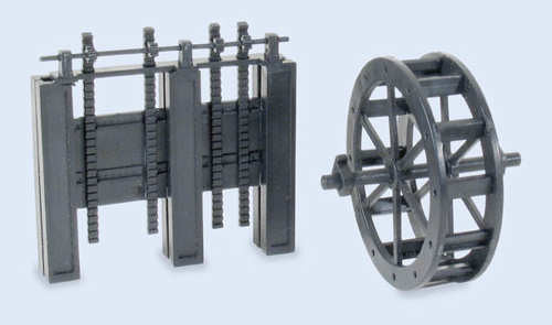 Wills SS84 Waterwheel and Sluice Gates Kit - OO / HO Scale
