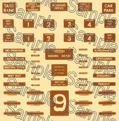 Gaugemaster (Tiny Signs) TSOO9W BR Station Signs-WR - OO Scale — Model ...